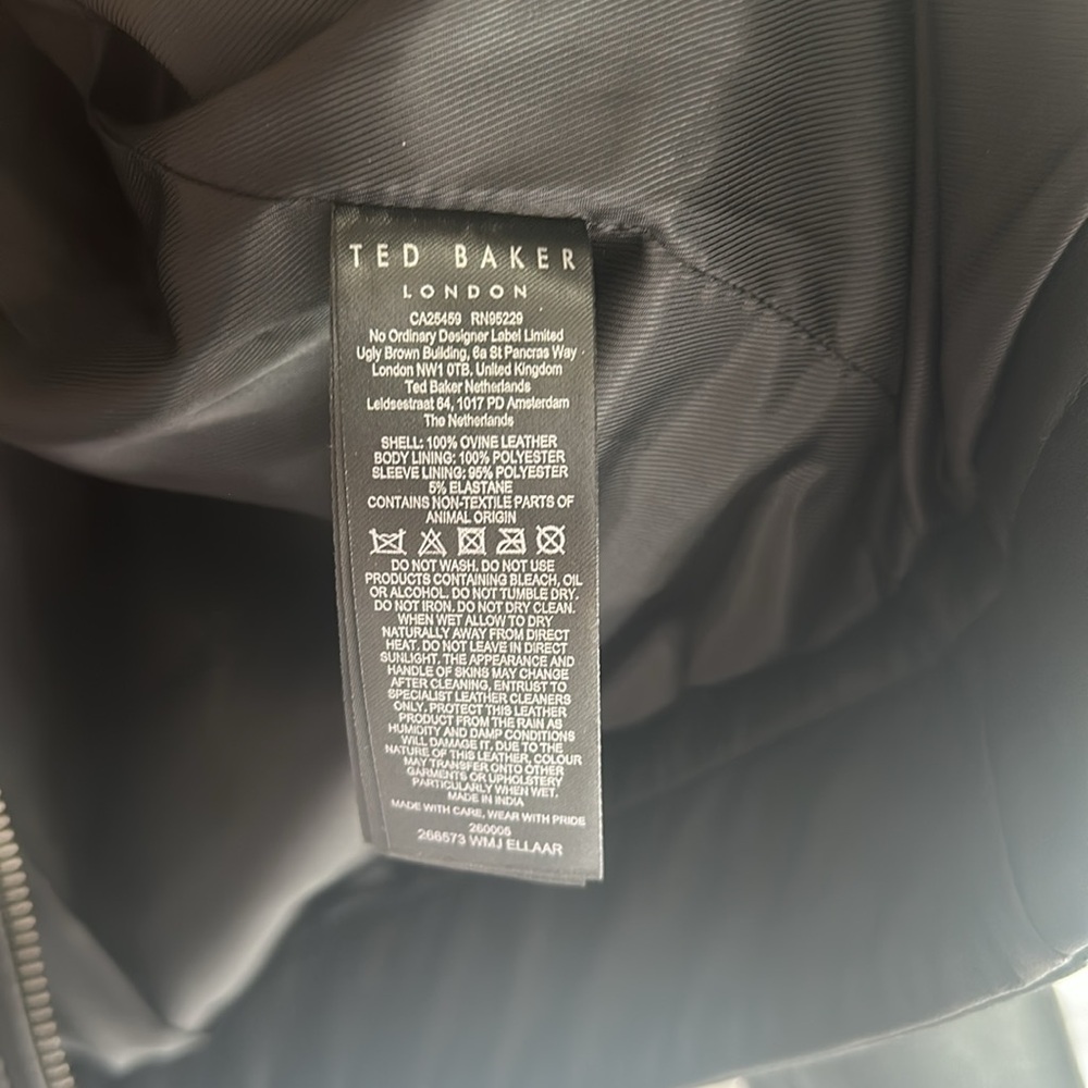 ted beker fitted Ellaar Leather Biker Jacket - Picture 10 of 10